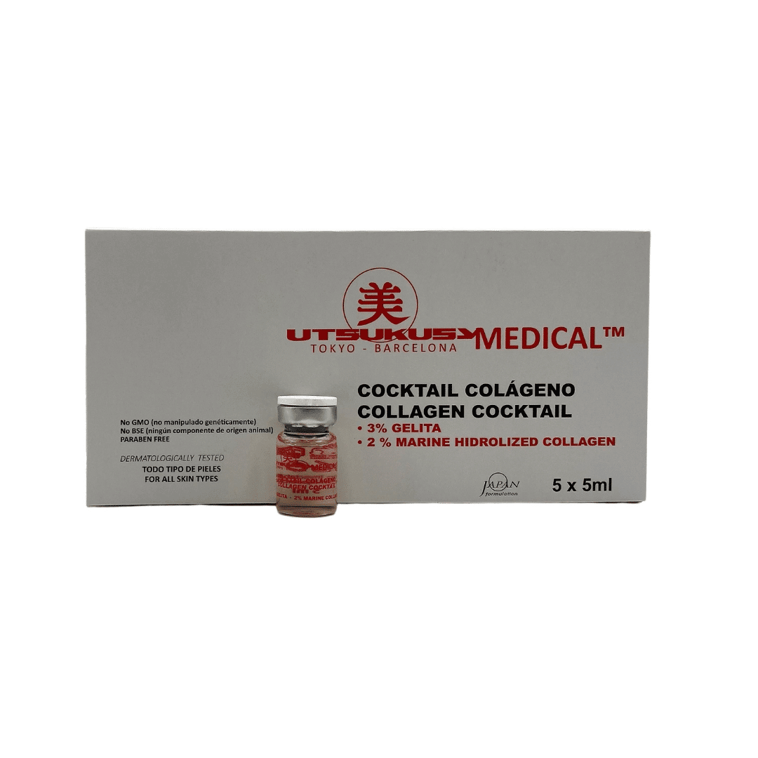 Kollagen-Serum-steriles-Microneedling-Serum-Ampulle-und-Verpackung