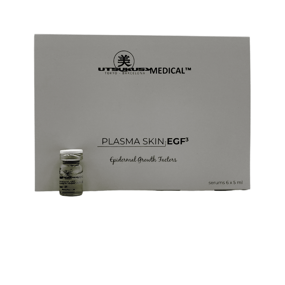 Plasma-Skin-EGF-steriles-Microneedling-Serum-Ampulle-und-Verpackung